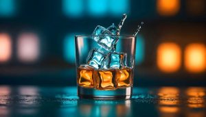 čaša s pićem i ledom