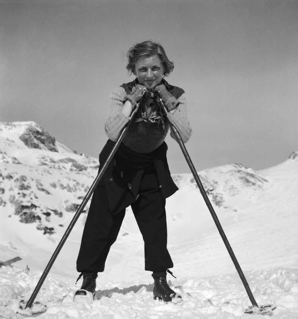 2 stare fotke sa skijanja