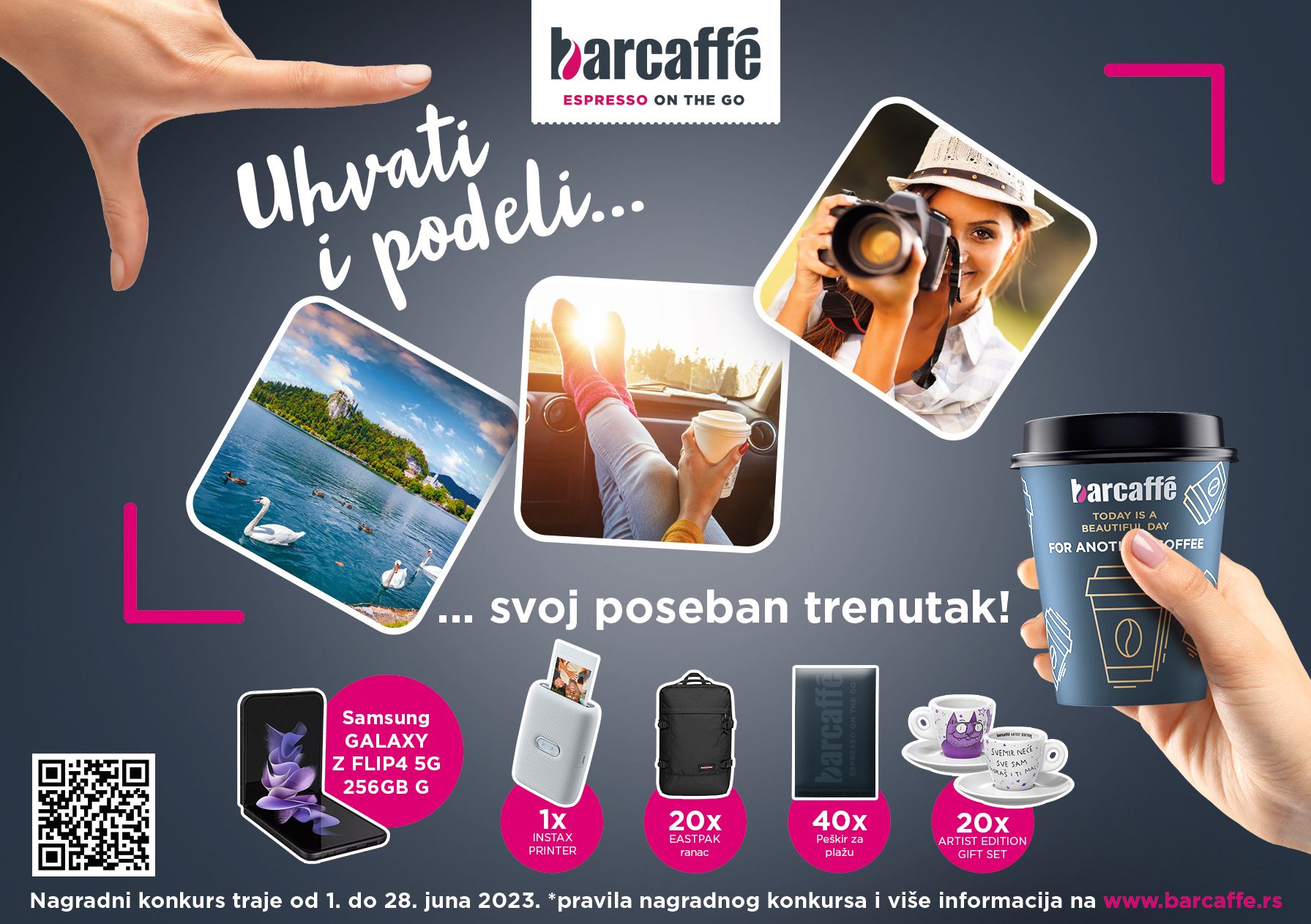 Barcaffe konkurs: „Uhvati trenutak“ i osvojite nagrade!