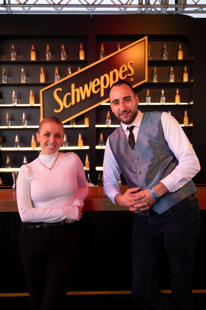  Ognjen Kitaljević i Anja Tojčić, prvoplasirani finalist Schweppes Mixology 2024