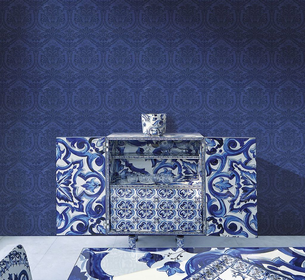 Dolce & Gabbana Casa tapete Blu Mediterraneo plavi mediteranski motiv