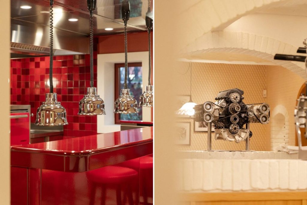 enterijer restorana cavallino u čast enza ferrarija