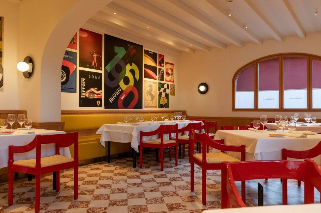 restoran cavallino enterijer ferrari i massimo bottura 